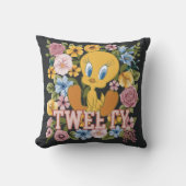 TWEETY™ Floral Embroidery Graphic クッション (正面)