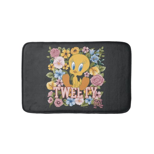 TWEETY™ Floral Embroidery Graphic バスマット (正面)