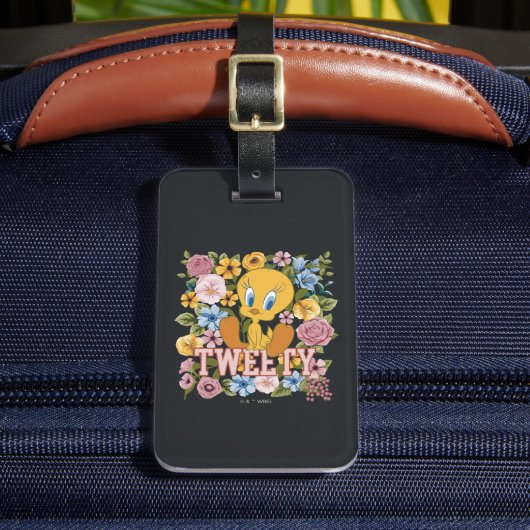 TWEETY™ Floral Embroidery Graphic ラゲッジタグ (正面インサイチュ2)