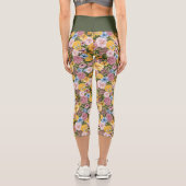 TWEETY™ Floral Embroidery Pattern カプリレギンス (裏面)