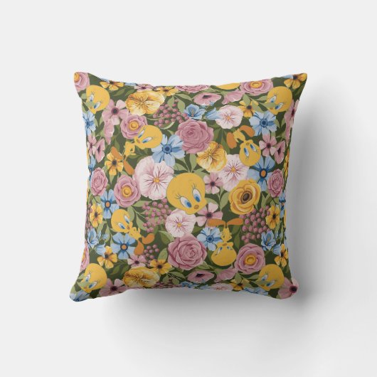 TWEETY™ Floral Embroidery Pattern クッション (裏面)