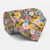 TWEETY™ Floral Embroidery Pattern ネクタイ (ロール)