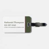 TWEETY™ Floral Embroidery Pattern ラゲッジタグ (裏面横)