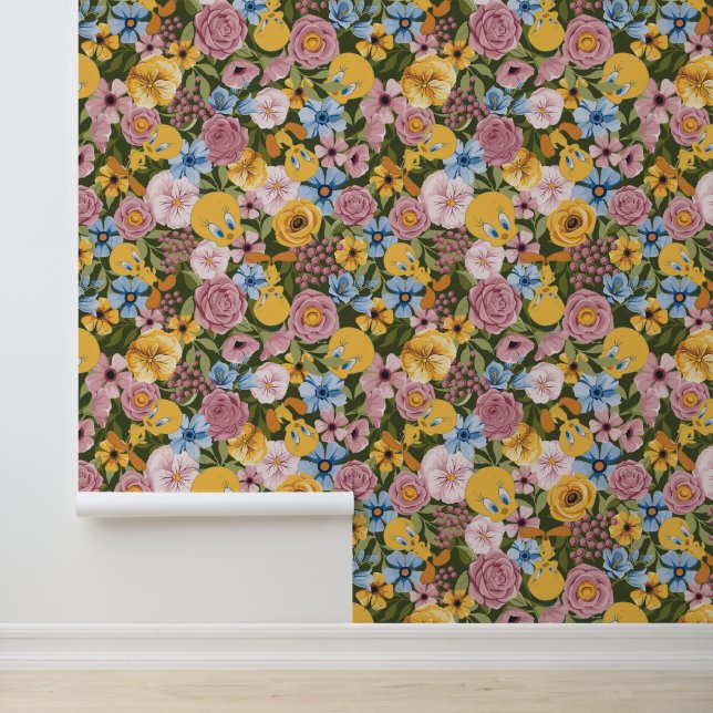 TWEETY™ Floral Embroidery Pattern 壁紙 (アプリケーション)