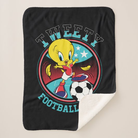 TWEETY™ Football Club Badge シェルパブランケット (正面)