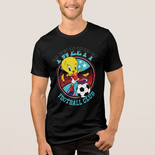 TWEETY™ Football Club Badge トライブレンドTシャツ (正面)