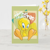 TWEETY™ "I Tawt I Taw A Puddy Tat" カード (黄色い花)