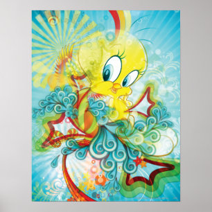 Tweety In Blue Wave ポスター