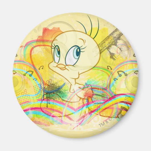 TWEETY™ In Rainbows マグネット (正面)