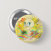 TWEETY™ In Rainbows 缶バッジ (正面&裏面)