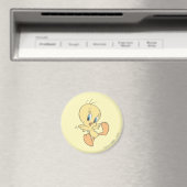 Tweety In The Clouds Pose 13 マグネット (インサイチュ (食洗機))