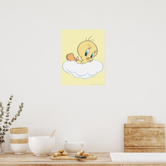Tweety In The Clouds Pose 3 ポスター (キッチン)