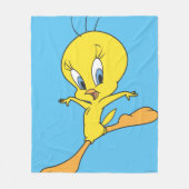 Tweety Landing フリースブランケット (正面)
