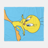 Tweety Landing フリースブランケット (正面(横))