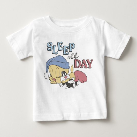 TWEETY™ Sleep All Day ベビーTシャツ (正面)
