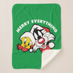 TWEETY™ & SYLVESTER™ 「すべて」メリー シェルパブランケット