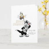 TWEETY™ & SYLVESTER™ゴルフ – ニースバーディ カード (黄色い花)