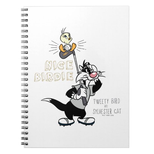 TWEETY™ & SYLVESTER™ゴルフ – ニースバーディ ノートブック (正面)
