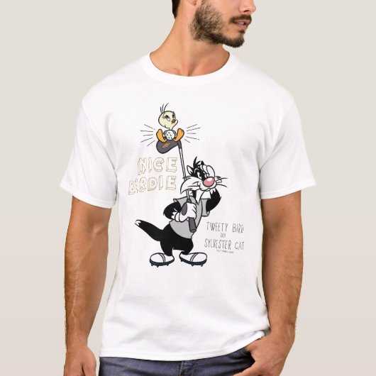 TWEETY™ & SYLVESTER™ゴルフ – ニースバーディ Tシャツ (正面)
