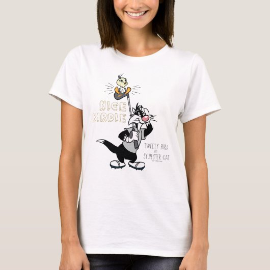 TWEETY™ & SYLVESTER™ゴルフ – ニースバーディ Tシャツ (正面)
