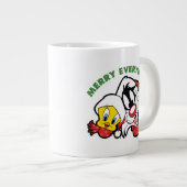 TWEETY™ & SYLVESTER™「メリーすべて」 ジャンボコーヒーマグカップ (正面右)