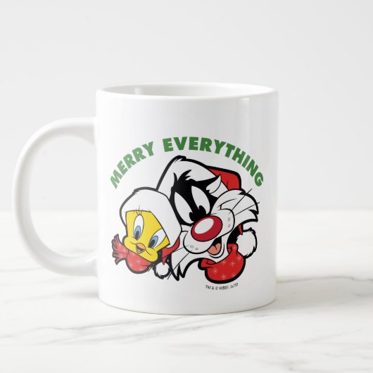 TWEETY™ & SYLVESTER™「メリーすべて」 ジャンボコーヒーマグカップ (左)