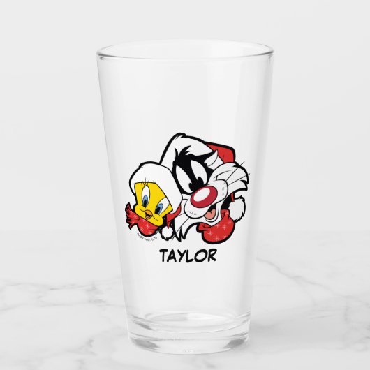 TWEETY™ & SYLVESTER™「メリーすべて」 タンブラーグラス (正面)