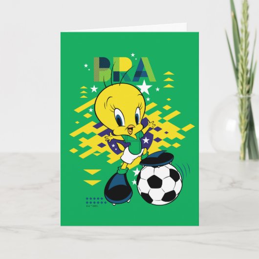 TWEETY™ Team Brazil Soccer Graphic カード (正面)