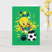 TWEETY™ Team Brazil Soccer Graphic カード (黄色い花)