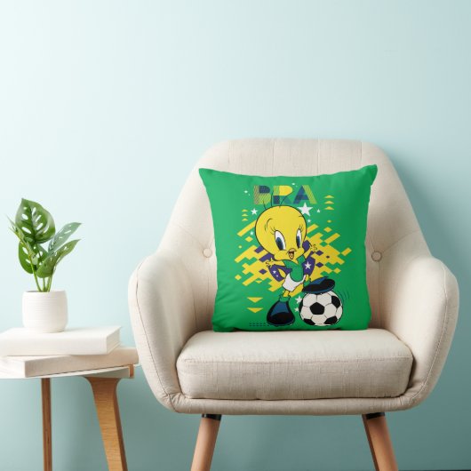 TWEETY™ Team Brazil Soccer Graphic クッション (椅子)
