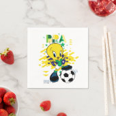 TWEETY™ Team Brazil Soccer Graphic スタンダードカクテルナプキン (インサイチュ)