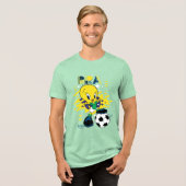 TWEETY™ Team Brazil Soccer Graphic トライブレンドＴシャツ (正面全面)
