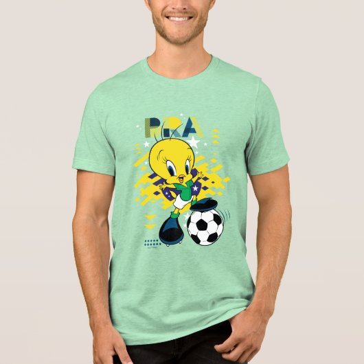 TWEETY™ Team Brazil Soccer Graphic トライブレンドＴシャツ (正面)
