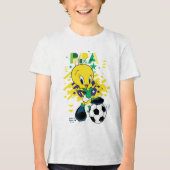 TWEETY™ Team Brazil Soccer Graphic トライブレンドＴシャツ (正面)