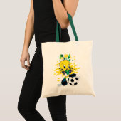 TWEETY™ Team Brazil Soccer Graphic トートバッグ (正面(商品))