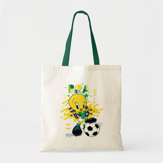 TWEETY™ Team Brazil Soccer Graphic トートバッグ (正面)