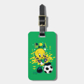 TWEETY™ Team Brazil Soccer Graphic ラゲッジタグ (正面縦)