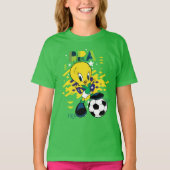 TWEETY™ Team Brazil Soccer Graphic Tシャツ (正面)
