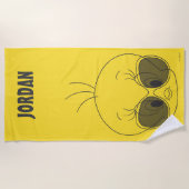 Tweety with Shades ビーチタオル (正面)