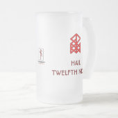 Twelfth Night New Year Bindrune Frosted Mead Mug フロストグラスビールジョッキ (正面右)