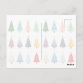 Twelve Christmas Trees: Colorful Holiday Print ポストカード (裏面)