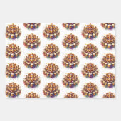 Twelve Days of Christmas Festive Gold ラッピングペーパーシート (正面3)