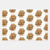 Twelve Days of Christmas Festive Gold ラッピングペーパーシート (正面)