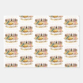 Twelve Days of Christmas Festive Gold ラッピングペーパーシート (正面3)