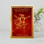 Twelve days of Christmas, Lords a-leaping 箔シーズンカード (立ち正面)