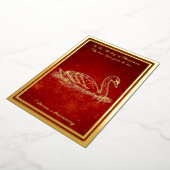 Twelve days of Christmas, Swans a Swimming 箔シーズンカード (回転した状態)