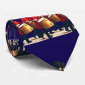 Twelve Drummers Drumming Cut Out Stencil-Style 1 ネクタイ (ロール)