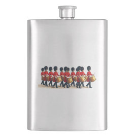 Twelve Drummers Drumming Cut Out Stencil-Style 1 フラスク