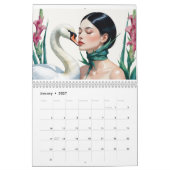 Twelve Shades of Her – Watercolor Calendar 2026 カレンダー (1月 2027)
