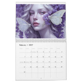 Twelve Shades of Her – Watercolor Calendar 2026 カレンダー (2月 2027)